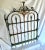 Rustic European Early 1900s French Handcrafted Painted Iron Gate For Sale - Image 3 of 18