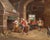 Wood Pair of 19th Century French Tavern Genre Scene Oil Paintings Signed H. Jonas For Sale - Image 7 of 16