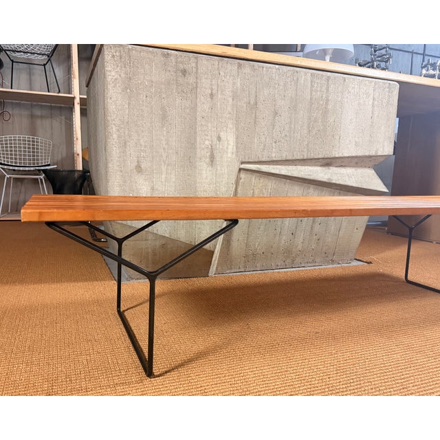 Black Model 400 Bench by Harry Bertoia for Knoll International, 1960s For Sale - Image 8 of 9