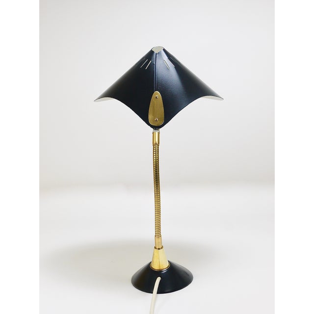Mid-Century Brass Table Lamp, 1950s For Sale - Image 6 of 18