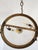 Vintage Empire Style Crystal & Antique Brass Pendant Fixture For Sale - Image 12 of 12