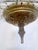 1950s Basket Brass Chandelier With Crystal Chain and Prisma For Sale - Image 10 of 10