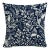 18" Indoor/Outdoor Pillow Navy Suki Chinois For Sale