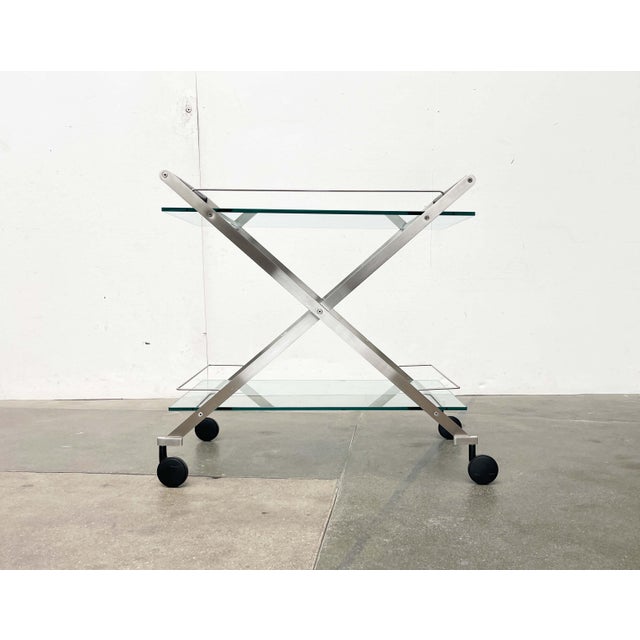 Vintage Italian Model Mister Service Bar Cart by Andreas Weber for Gallotti & Radice, 1990s For Sale - Image 12 of 18