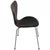 Seven Chairs in Patinated Black Anilin Leather by Arne Jacobsen, 2000s, Set of 4 For Sale - Image 12 of 18