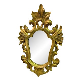 19th Century Gold Gilded Wood Mirror For Sale