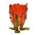Vase in Clear Orange and Matt Dusty Green by Gaetano Pesce for Corsi Design For Sale - Image 10 of 10
