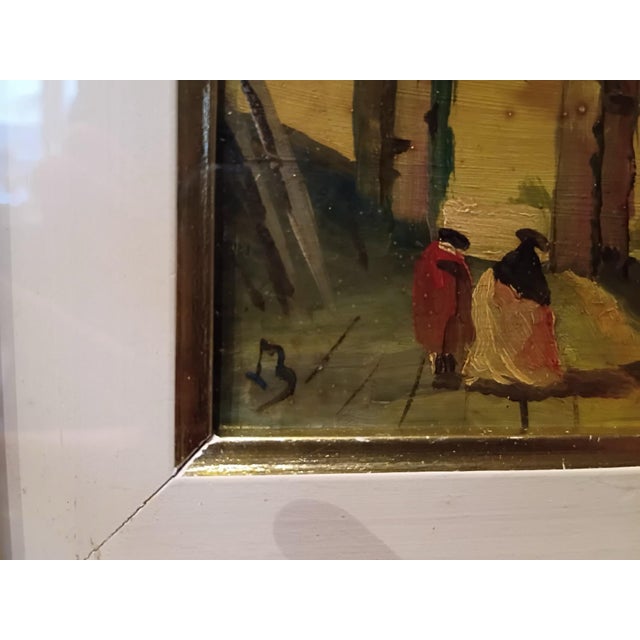 Coastal Early 19th Century Italian Coastal Ruin, Painting on Copper - 18th Century Capriccio Style For Sale - Image 3 of 11