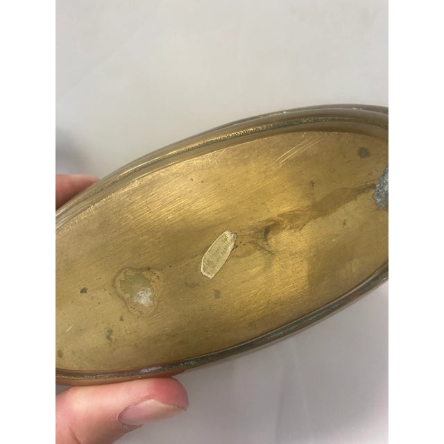 Metal 1980s Large Brass Vase by Dolbi Cashier For Sale - Image 7 of 8