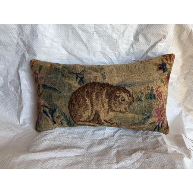 Crafted from an original 17th-century Brussels tapestry fragment, this unique pillow beautifully showcases the artistry of...