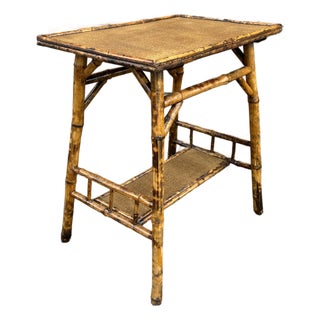 19th Century English Bamboo Side Table For Sale