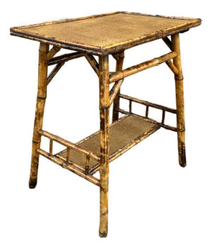 19th Century English Bamboo Side Table
