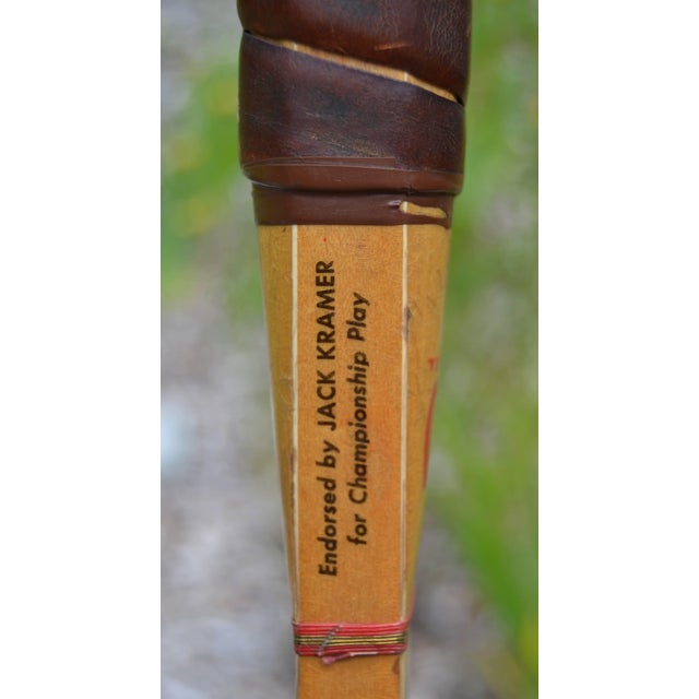 Mid 20th Century Wilson Wooden Tennis Racquets With Presses - Set of 3 - For Sale - Image 13 of 16
