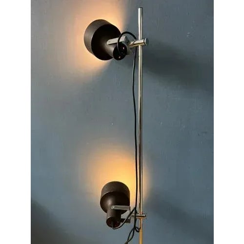 Mid-Century Brown Anvia Floor Lamp For Sale - Image 3 of 11