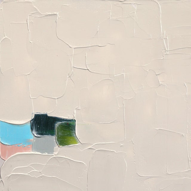 Subtle Mark - Original Textured Contemporary Abstract Acrylic Painting on Canvas For Sale - Image 4 of 9