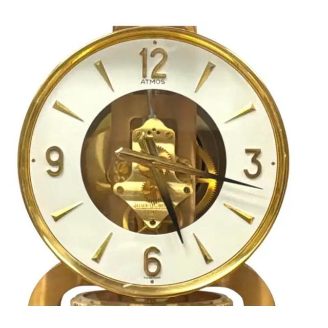 Mid 20th Century Swiss Jaeger-Lecoultre Atmos Mantle Clock For Sale - Image 5 of 10