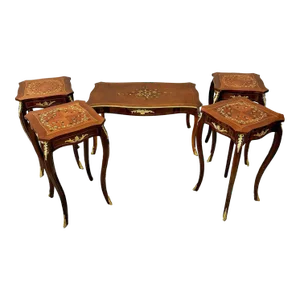 Table Set *5 Pieces* French Style Side Tables