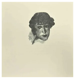 After Jean Paul Sauget, Portrait, 1921, Woodcut