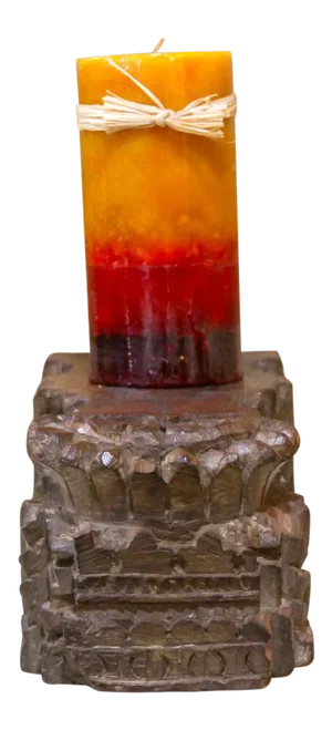 19th Century Long Architectural Base Candle Holder