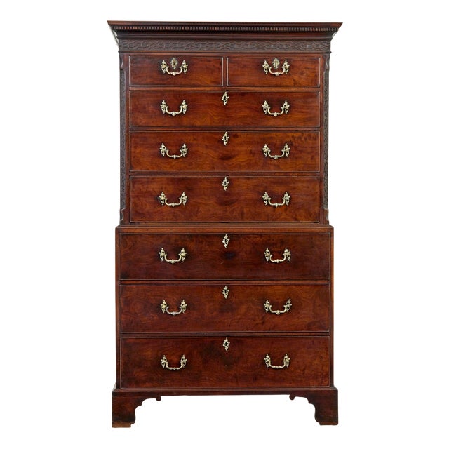 Antique Georgian Mahogany Secretaire, 1800 For Sale