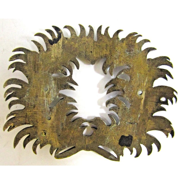 Metal Set of Eight Antique French Gilded Bronze Ormolu Furniture Pediments For Sale - Image 7 of 9
