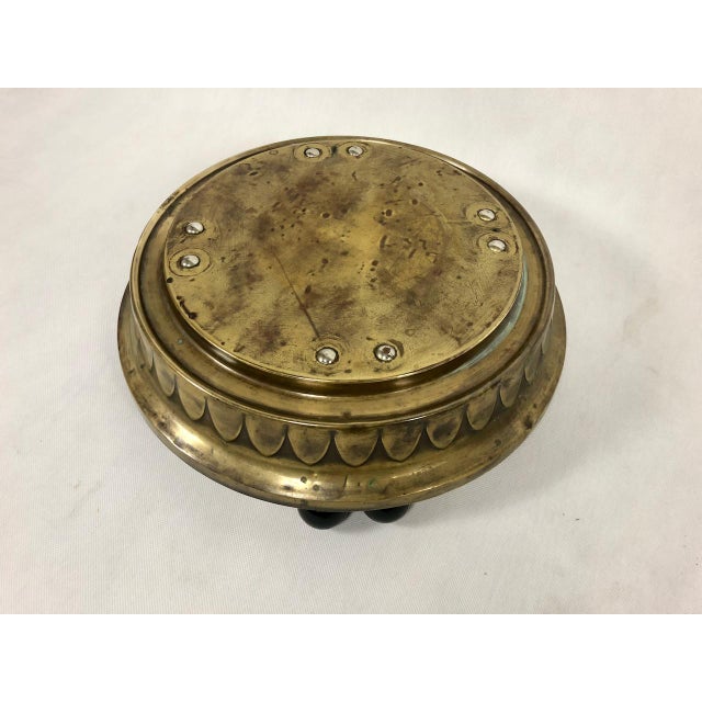 Art Nouveau Brass Floor Plant Stand, 1910s For Sale - Image 10 of 12