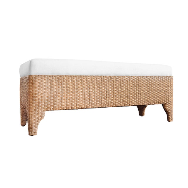 New item. Not vintage. The Maldives woven bench offers the best of both worlds - the natural appeal of water hyacinth and...