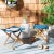 Petite and posh, this deluxe outdoor stool is the perfect accessory for contemporary al fresco living. Made using natural...