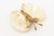 This lovely 1990's shell and gold plated butterfly bowl is great for a ring dish, nightstand accessory or cocktail table...