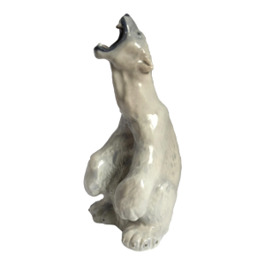 Royal Copenhagen Designed by C. F. Liisberg - Large Porcelain Polar Bear Sculpture 1970