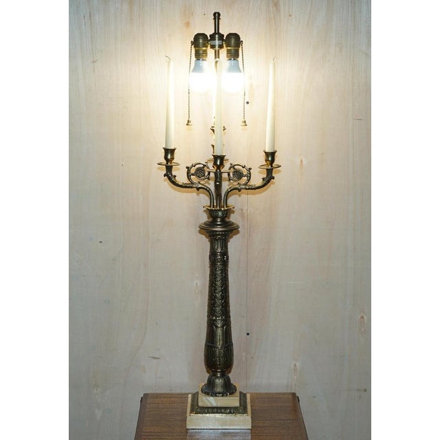 1960s Large 4-Branch Candelabra Table Lamps from Warren Kessler New York, 1960s, Set of 2 For Sale - Image 5 of 18
