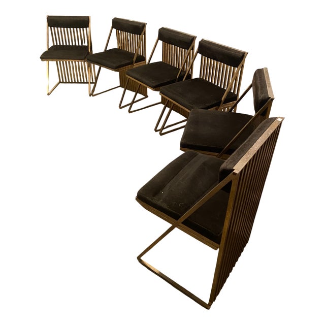 Vintage Italian Chairs, 1970, Set of 6 For Sale