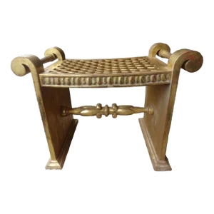 1960s Italian Hollywood Regency Giltwood Bench