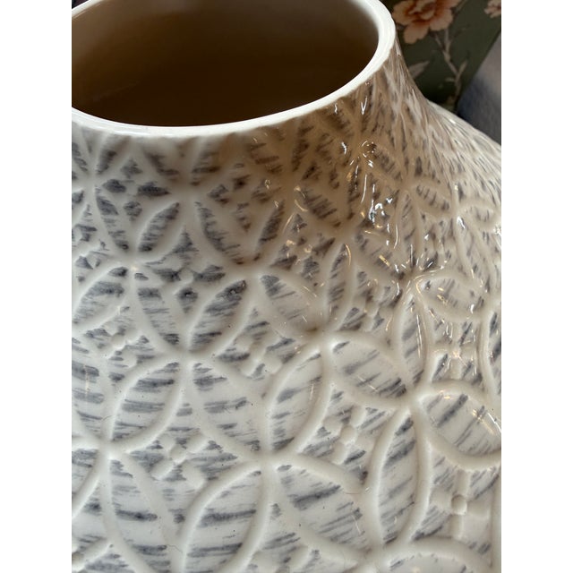 Crate & Barrel Geo Vase For Sale - Image 9 of 12