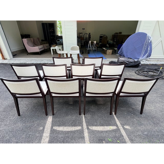 Set of 10 Bolier Custom Upholstered Dining Chairs For Sale - Image 13 of 13