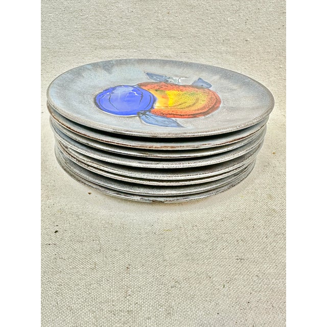 Vintage French Dessert Plates-Set of 8 For Sale - Image 4 of 10