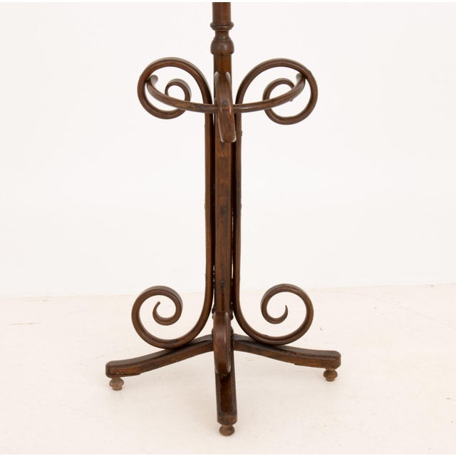 Art Nouveau Thonet Mirrored Bentwood Hall Stand, Circa 1900 For Sale - Image 3 of 8