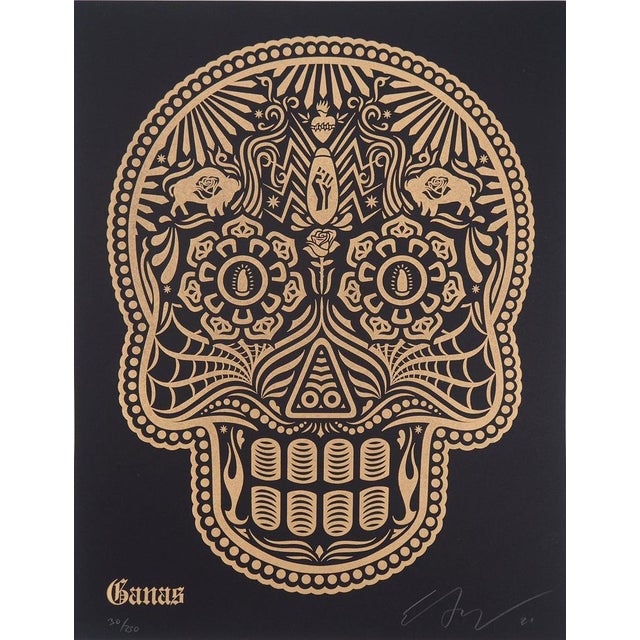 Shepard Fairey, Day of the Dead Calavera, Lithograph For Sale - Image 7 of 12