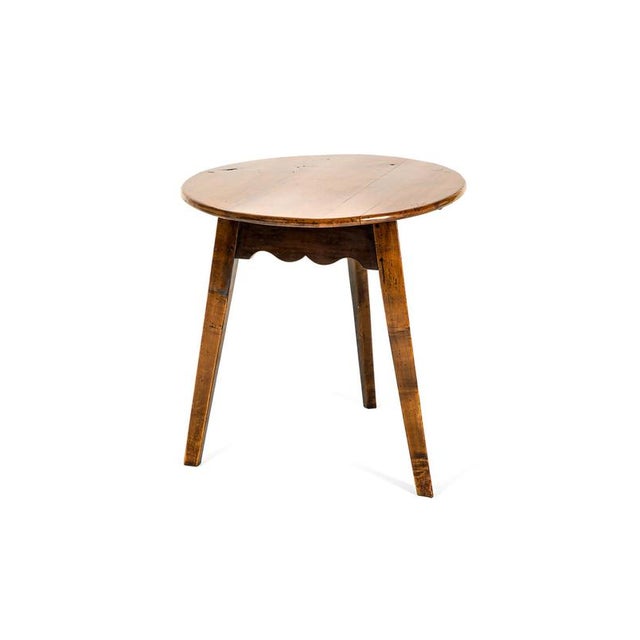 Welsh Fruit Wood Cricket Table For Sale - Image 3 of 11