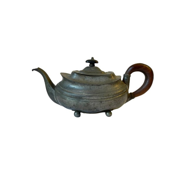 Turtle Back Brittania Antique Teapot Genie Pot