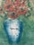 Mid Century Floral Still Life "Les Fleurs" 1976 Ed Ward For Sale In New York - Image 6 of 8