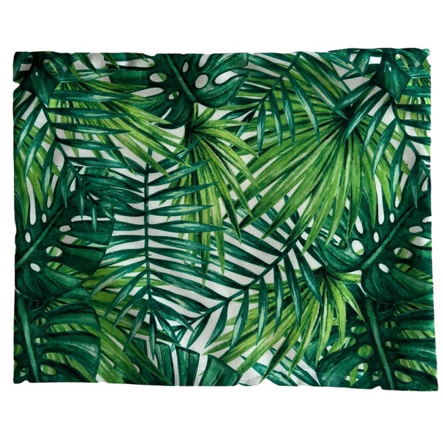 Palm Leaves 16" X 20" Pillow Cover Miami Washable For Sale - Image 9 of 9