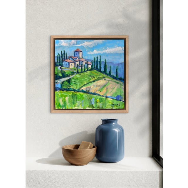 Tuscan Hills - Original Oil Painting Landscape Italy For Sale - Image 9 of 13
