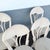 Beige Boho Chic Sculpted Pencil Reed Leaf Back Rattan Dining Chairs - Set of 4 For Sale - Image 8 of 10