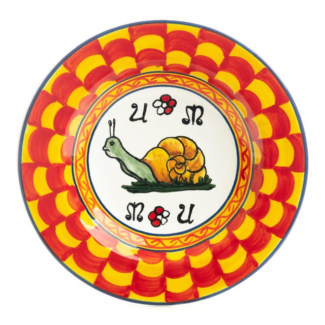 Traditional Snail Pasta/Soup Bowl 10", Contrade Dinnerware From Siena For Sale - Image 3 of 9