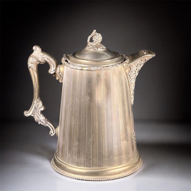 Patented Double Wall Silverplate Coffee Pot, 1856 For Sale - Image 13 of 13