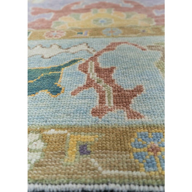 Turkish Turkish Oushak Rug 9'3" x 12'7" #20389 For Sale - Image 3 of 8