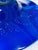 Blue 1988 Signed Brian Higer Postmodern Cobalt Blue Glass Wave Centerpiece Bowl For Sale - Image 8 of 8