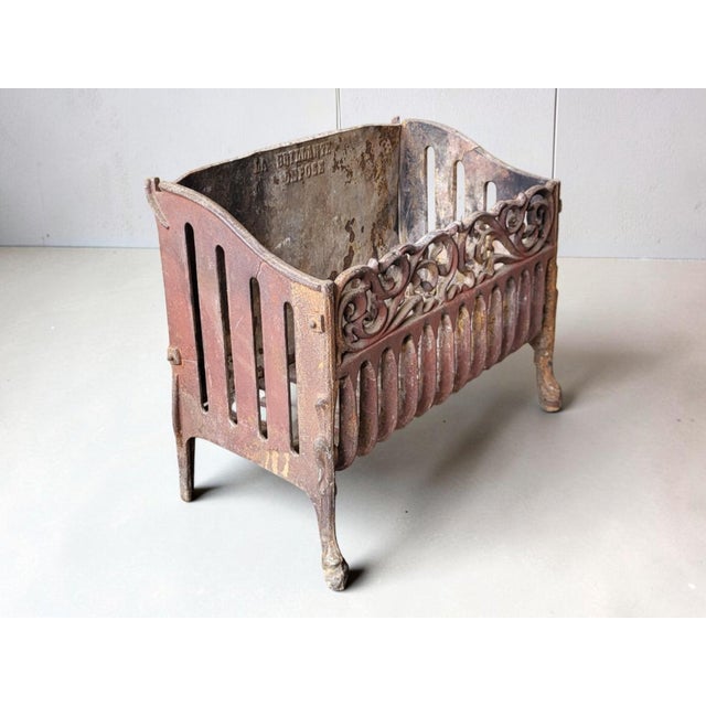 Cast Iron Log Holder or Fireplace Basket, 1920s For Sale - Image 4 of 9