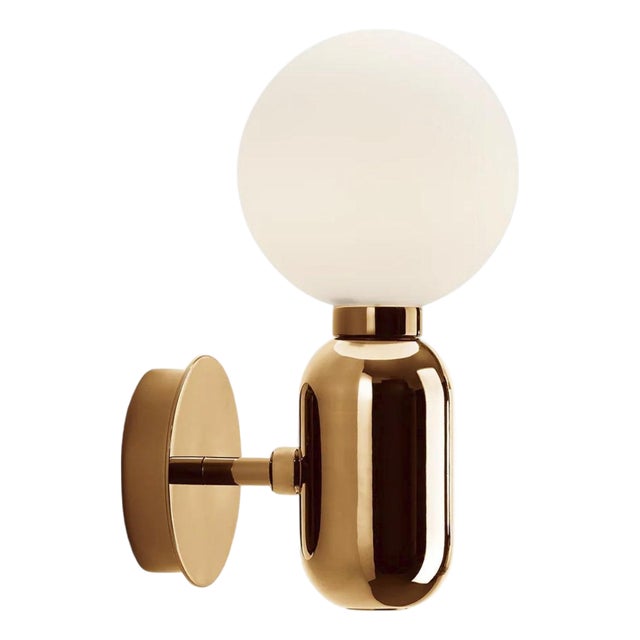 Aballs A Golden Wall Lamp in Glass and Metal by Jaime Hayon for Parachilna For Sale